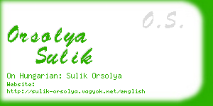 orsolya sulik business card